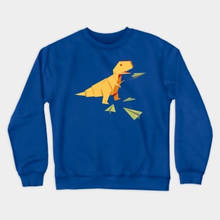 t rex origami 1 Crewneck Sweatshirt